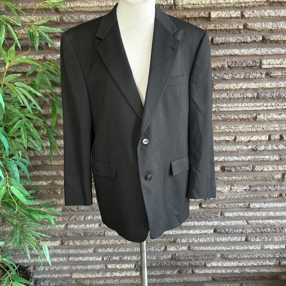 Hart Schaffner & Marx Gold Trumpeter Brown Wool Sports Coat Blazer Size 40R